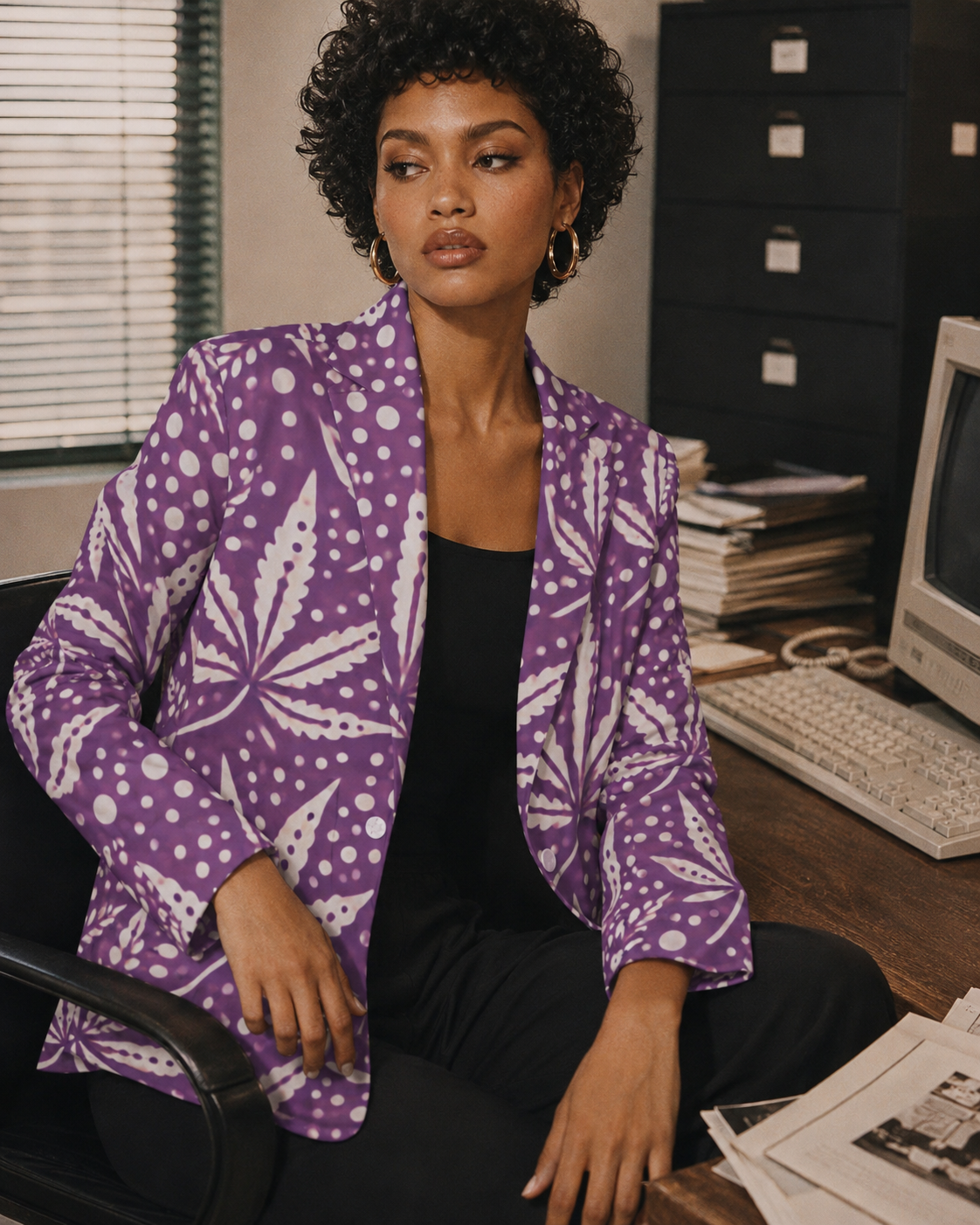 Purps Boss Blazer Artsadd