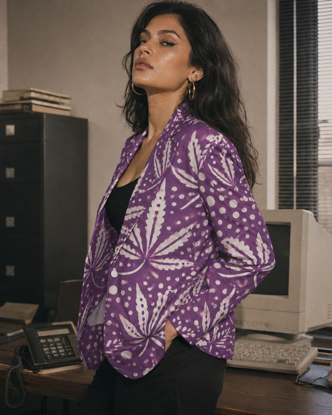 Purps Boss Blazer Artsadd