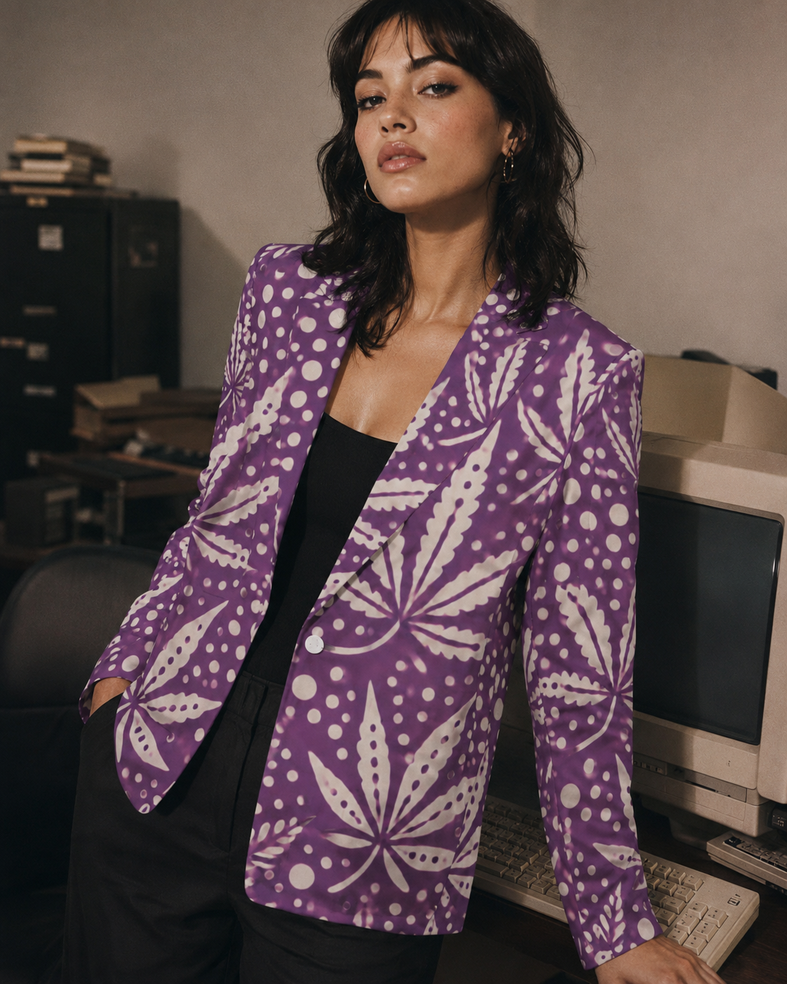 Purps Boss Blazer Artsadd