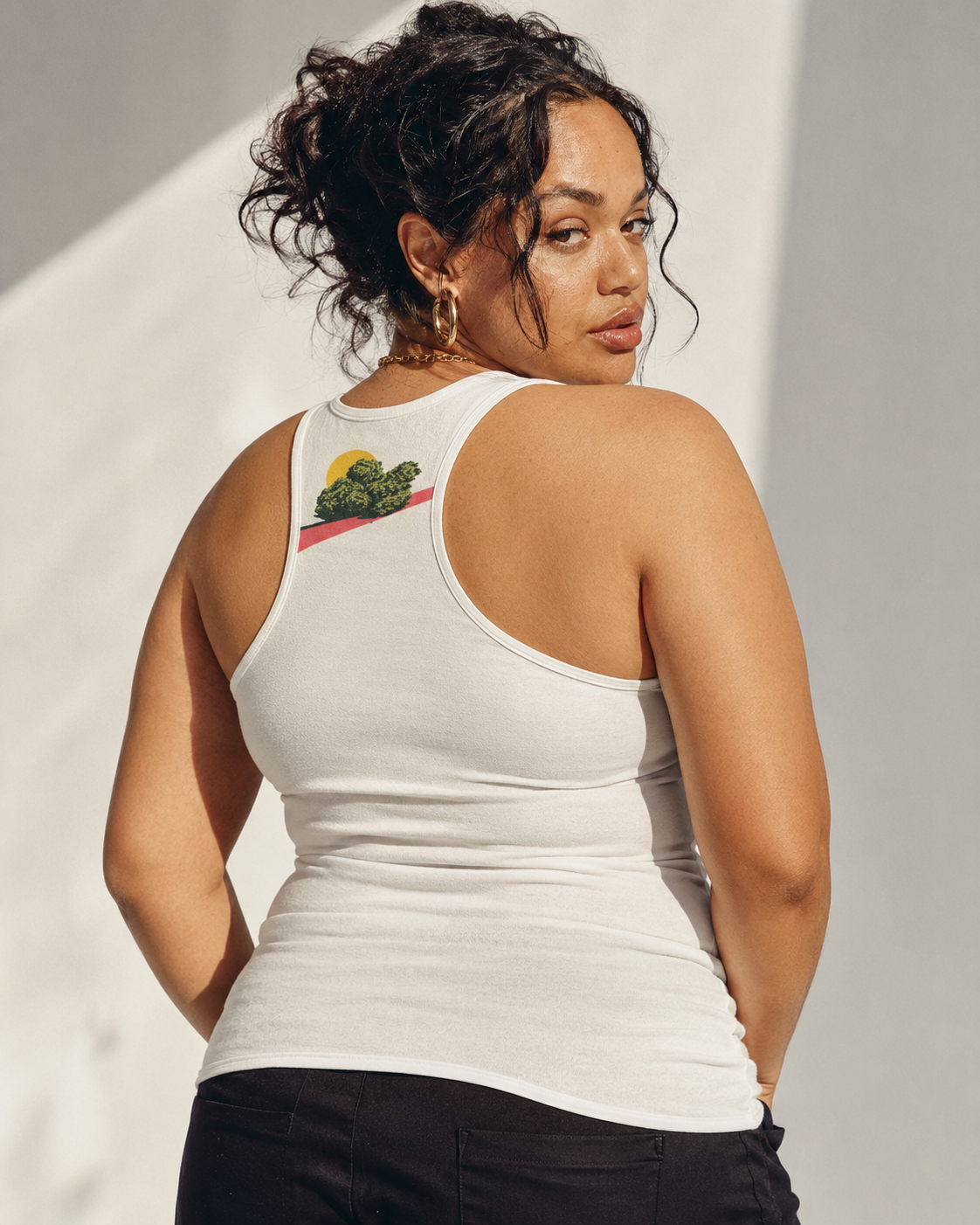 All-Over Print Women's Racer Vest | 190GSM Cotton Yoycol