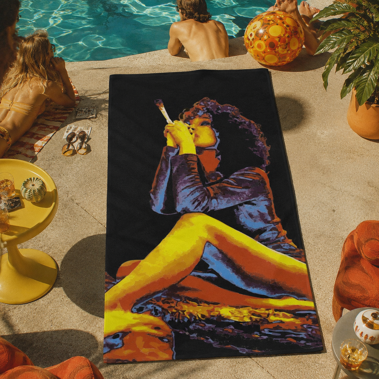 HOTBOX GODDESS BEACH TOWEL Artsadd