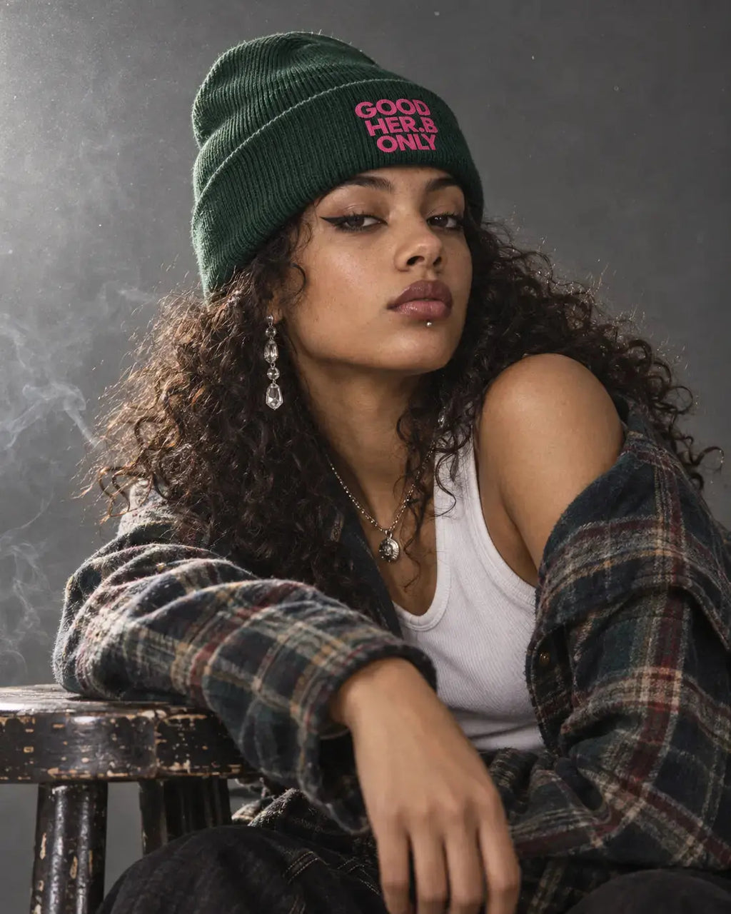 Embroidered Knit Beanie Yoycol
