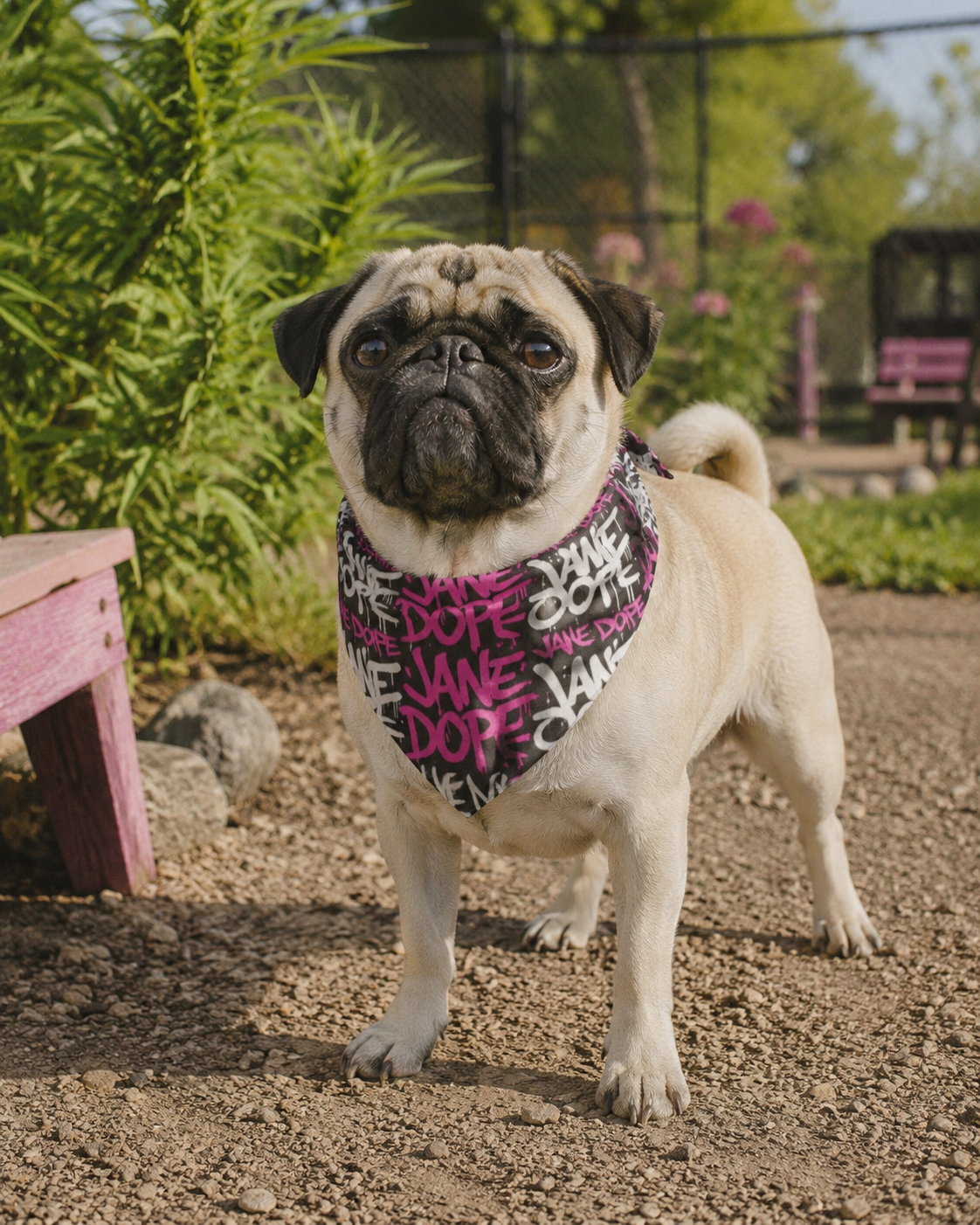Poochie Scarf Dank print