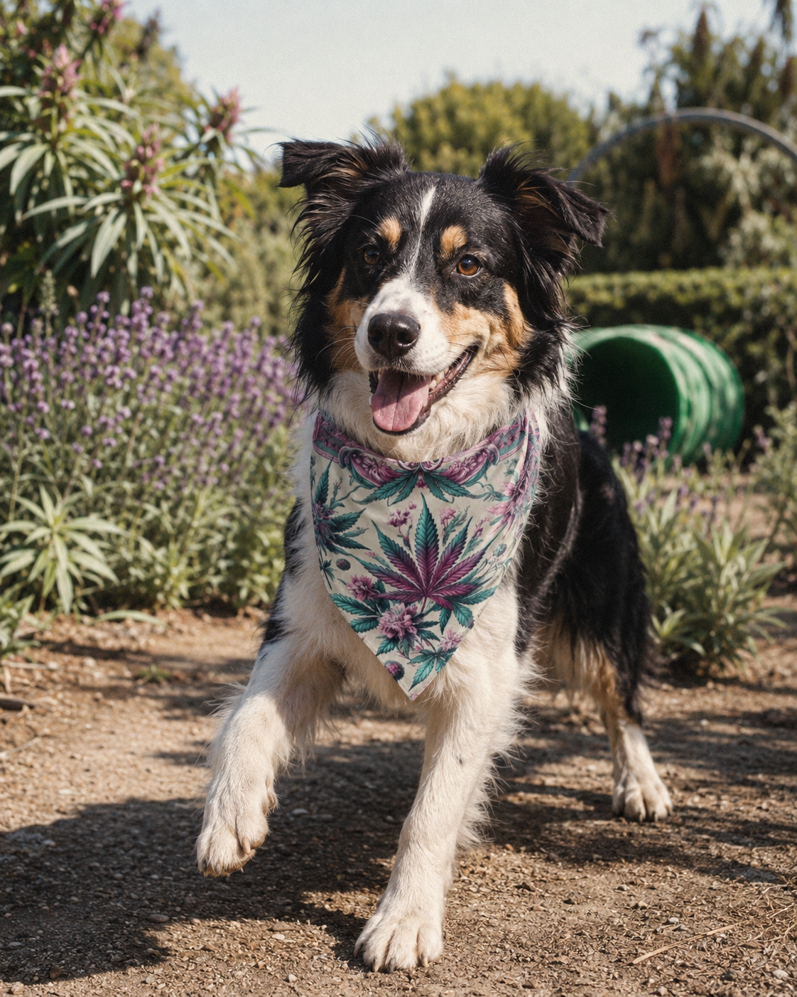 Poochie Scarf Roller Dog print