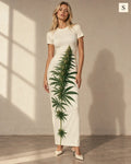 Robe longue ajustée Flora