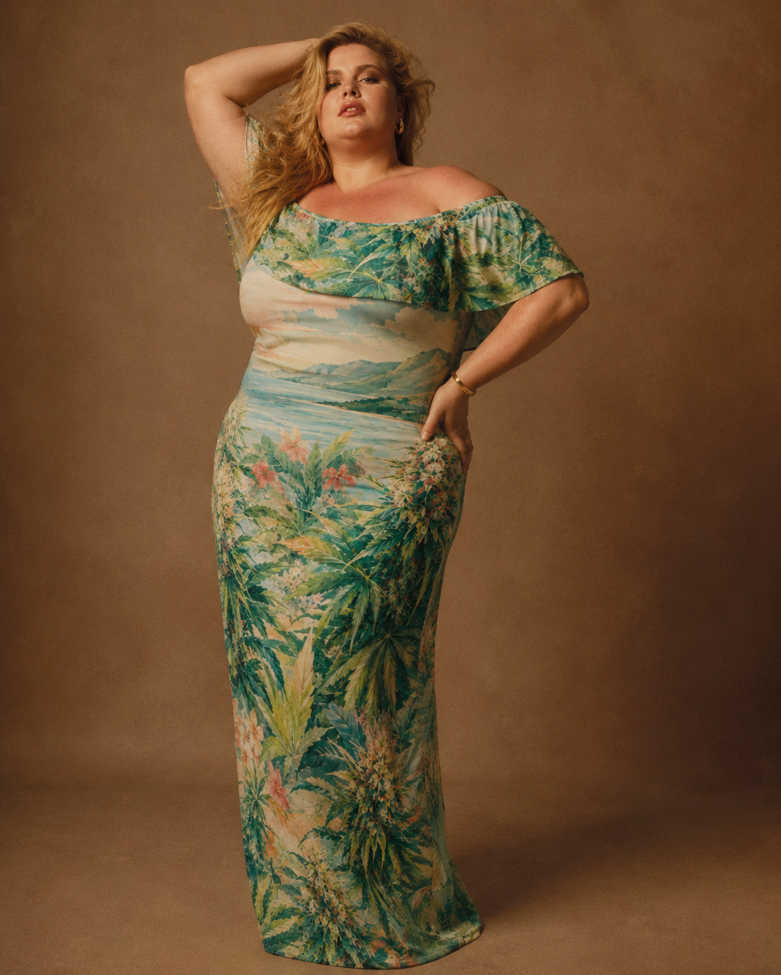 Ganja Breeze Off The Shoulder Dress jane dope
