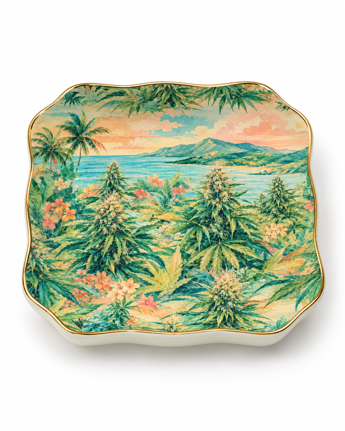 Ganja Garden Rolling Dish Artsadd