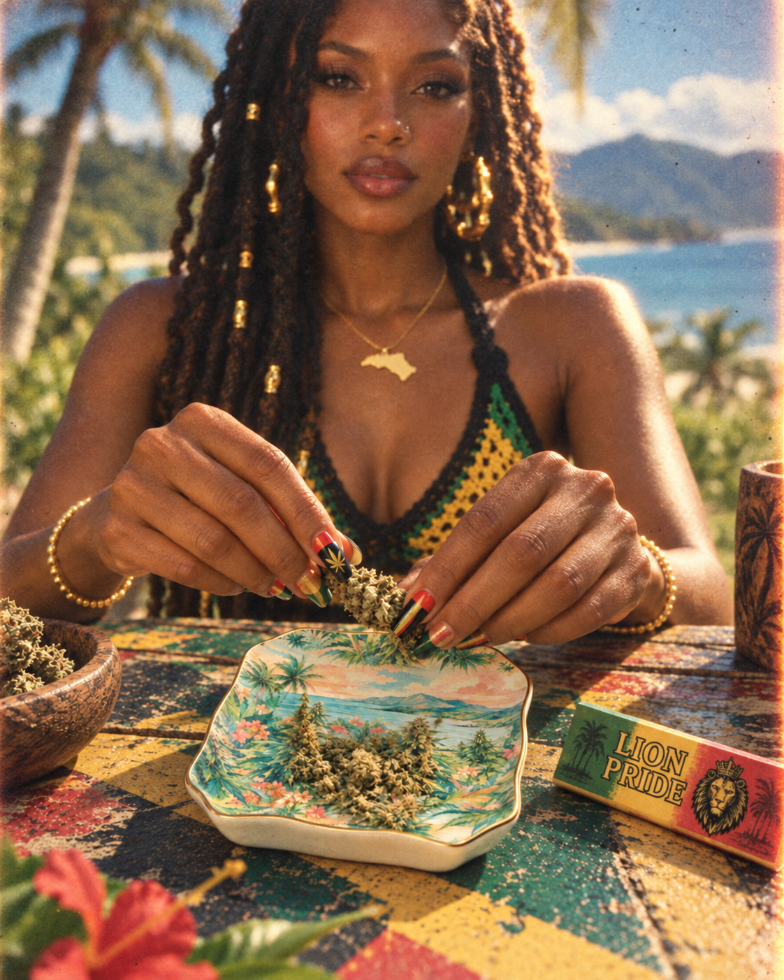 Ganja Garden Rolling Dish Artsadd