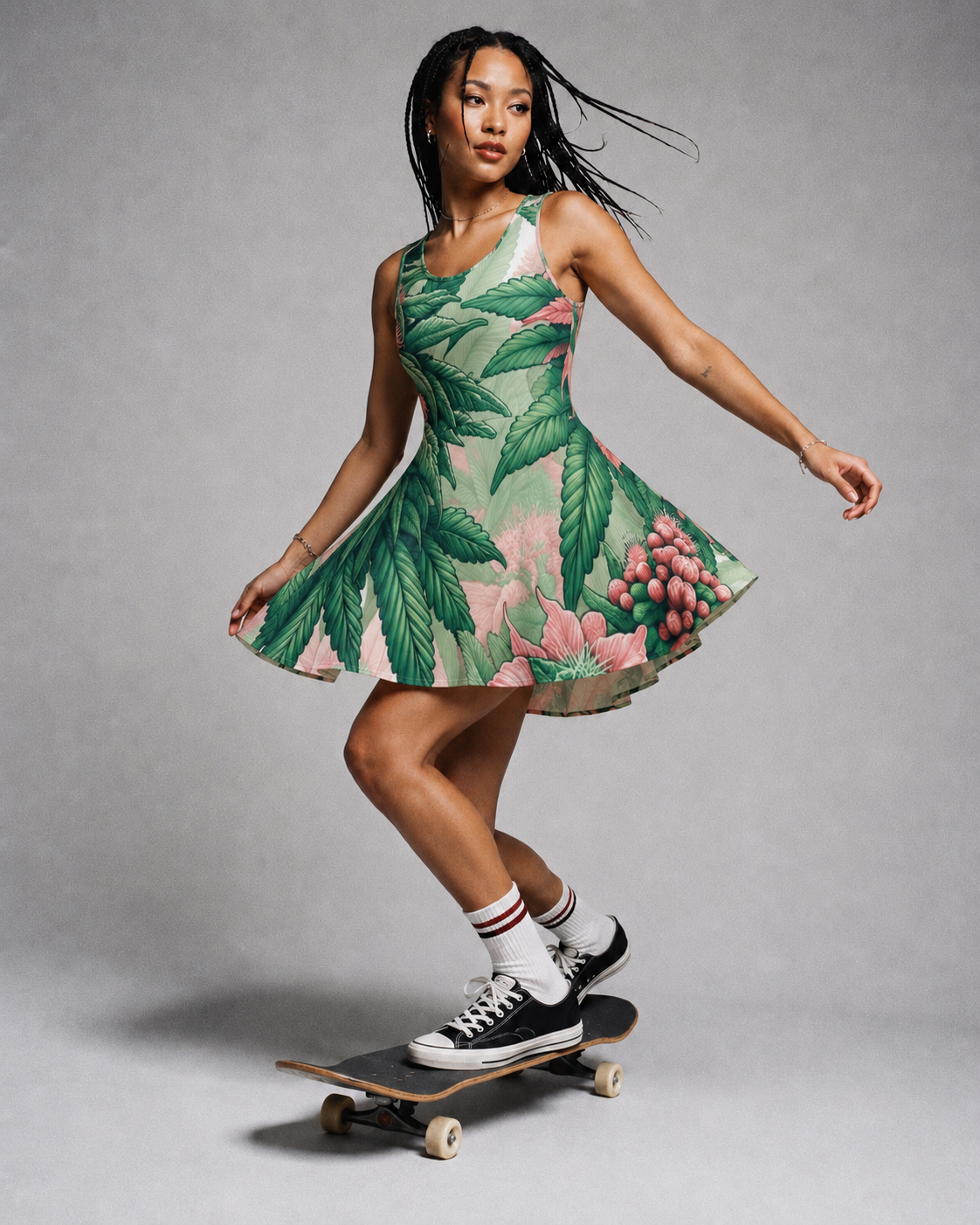 Pink Haze Skater Dress Artsadd