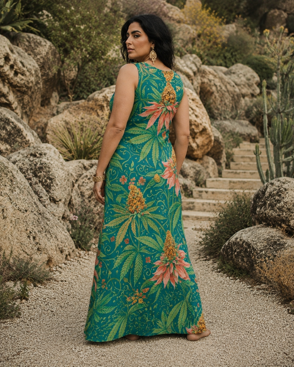 Kush Sleeveless Midi Dress Artsadd