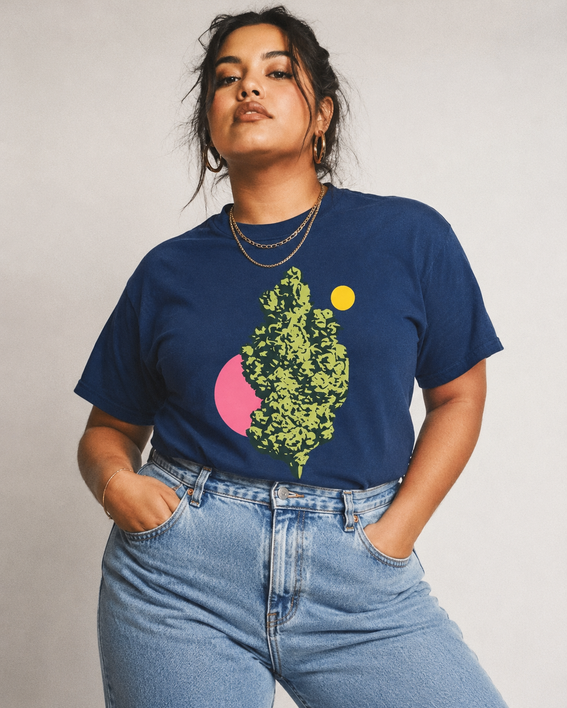 Retro Nug Cotton T-Shirt Artsadd