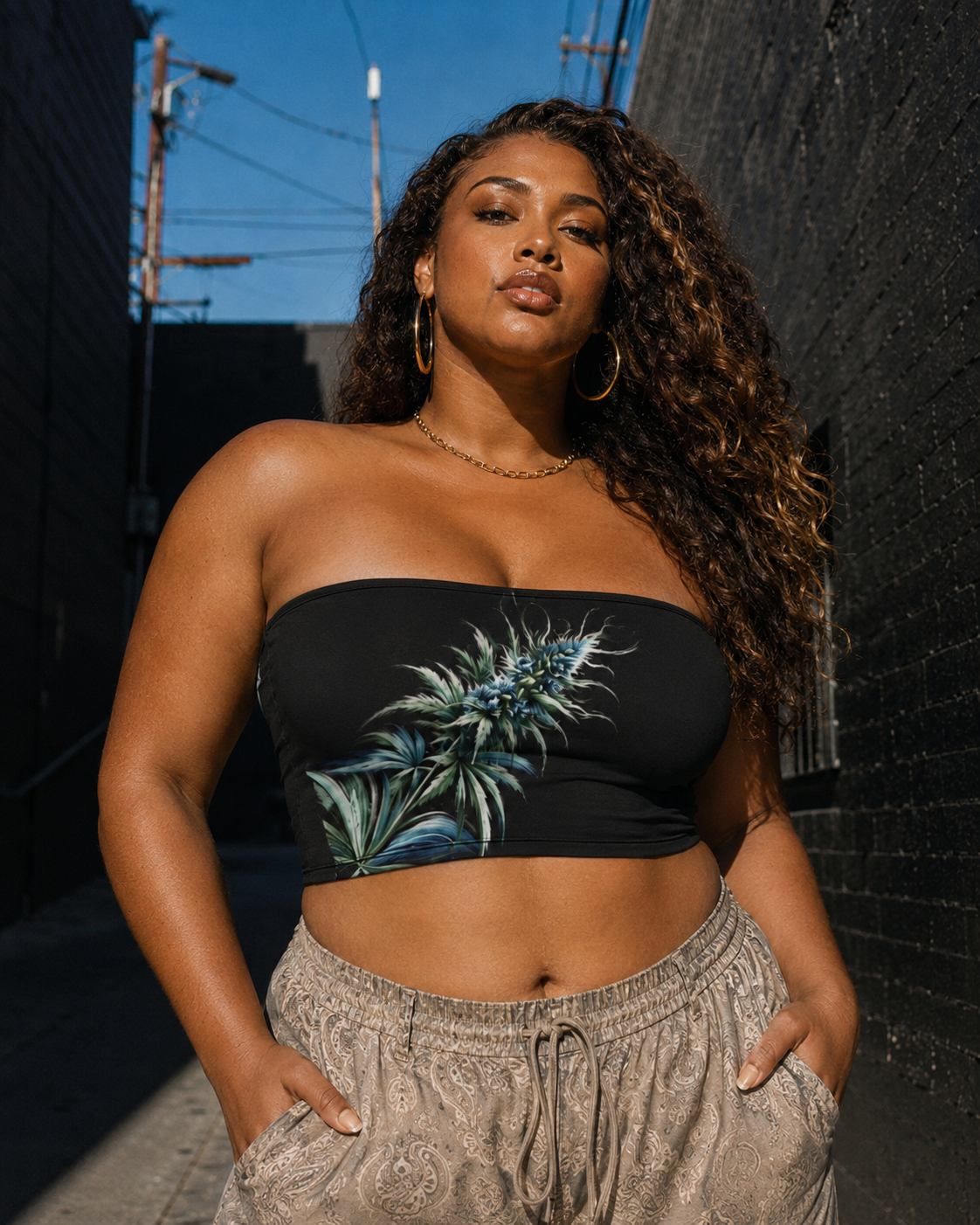 Blue Dream Bandeau Top Artsadd