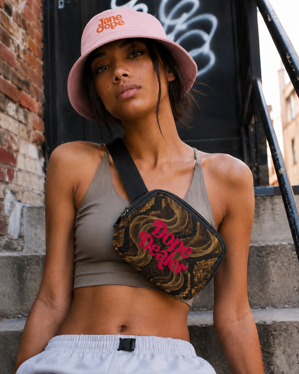 Dope Dealer Snake Skins Sling Bag Artsadd