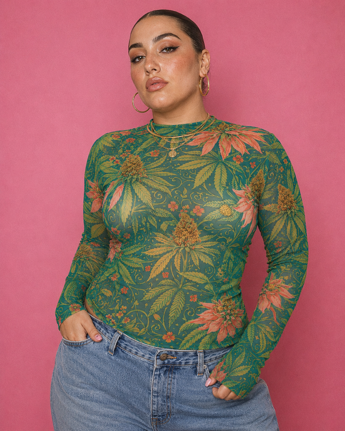 Kush Mesh long sleeve shirt Yoycol