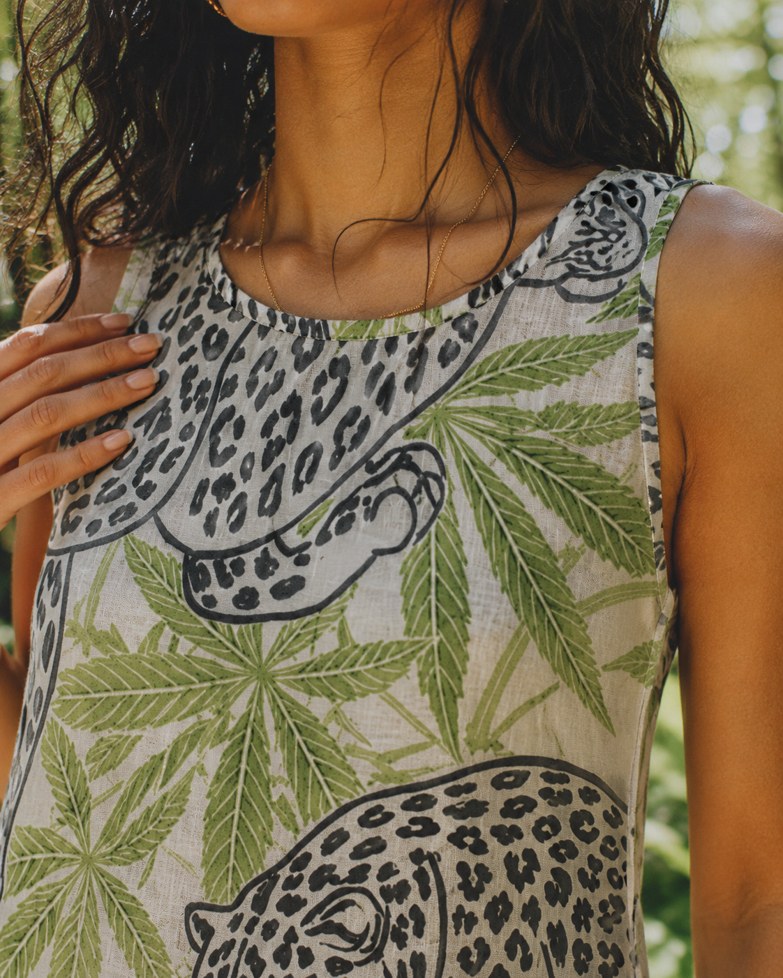 Leopard High-Low Hem Dress Artsadd