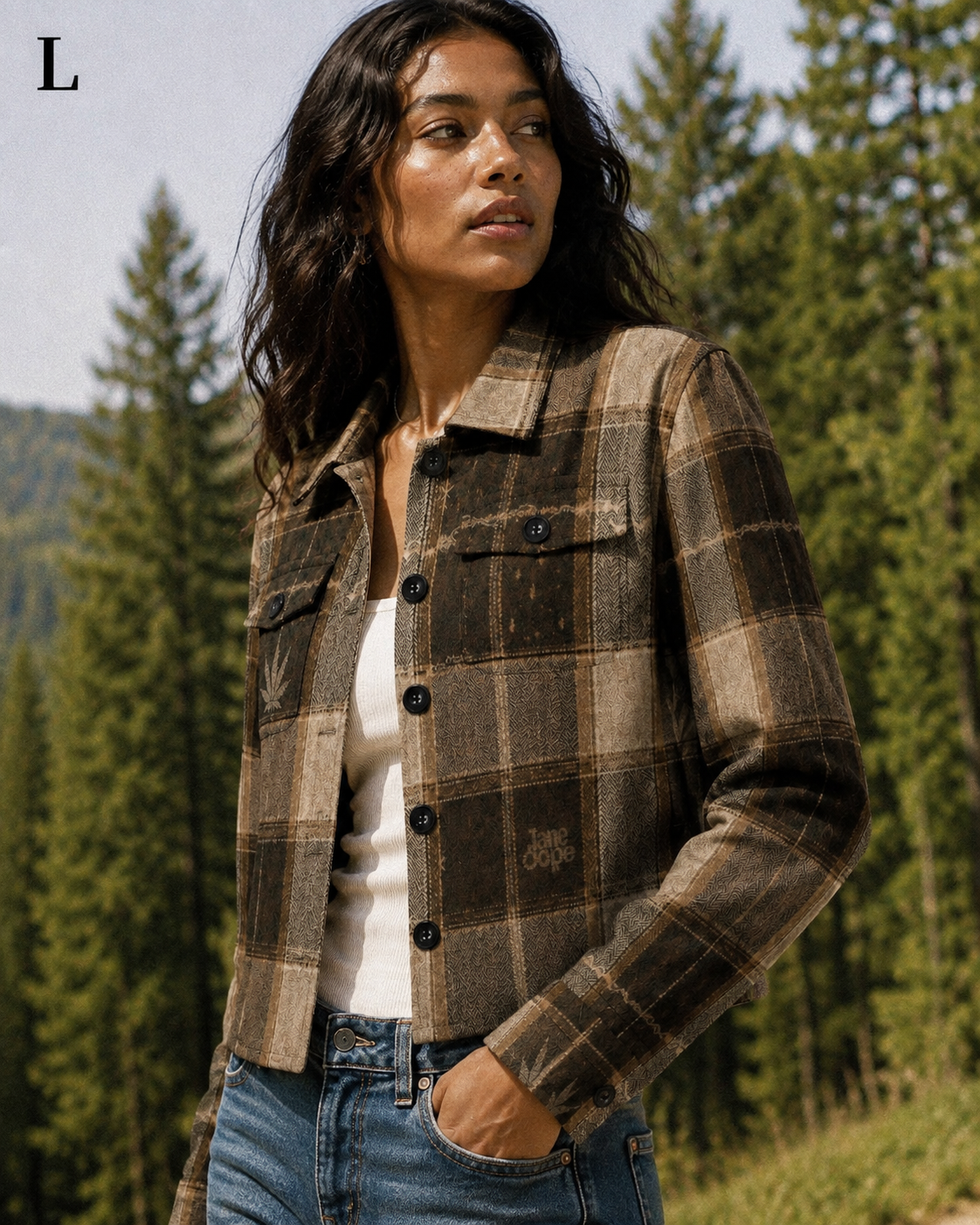 Lumber Jane Cropped Fall Shirt Jacket