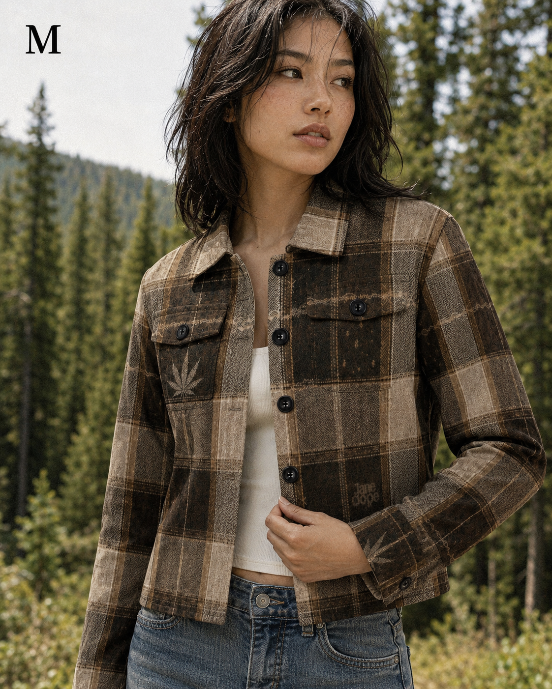 Lumber Jane Cropped Fall Shirt Jacket