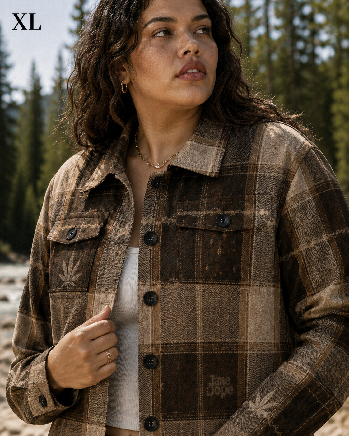 Lumber Jane Cropped Fall Shirt Jacket