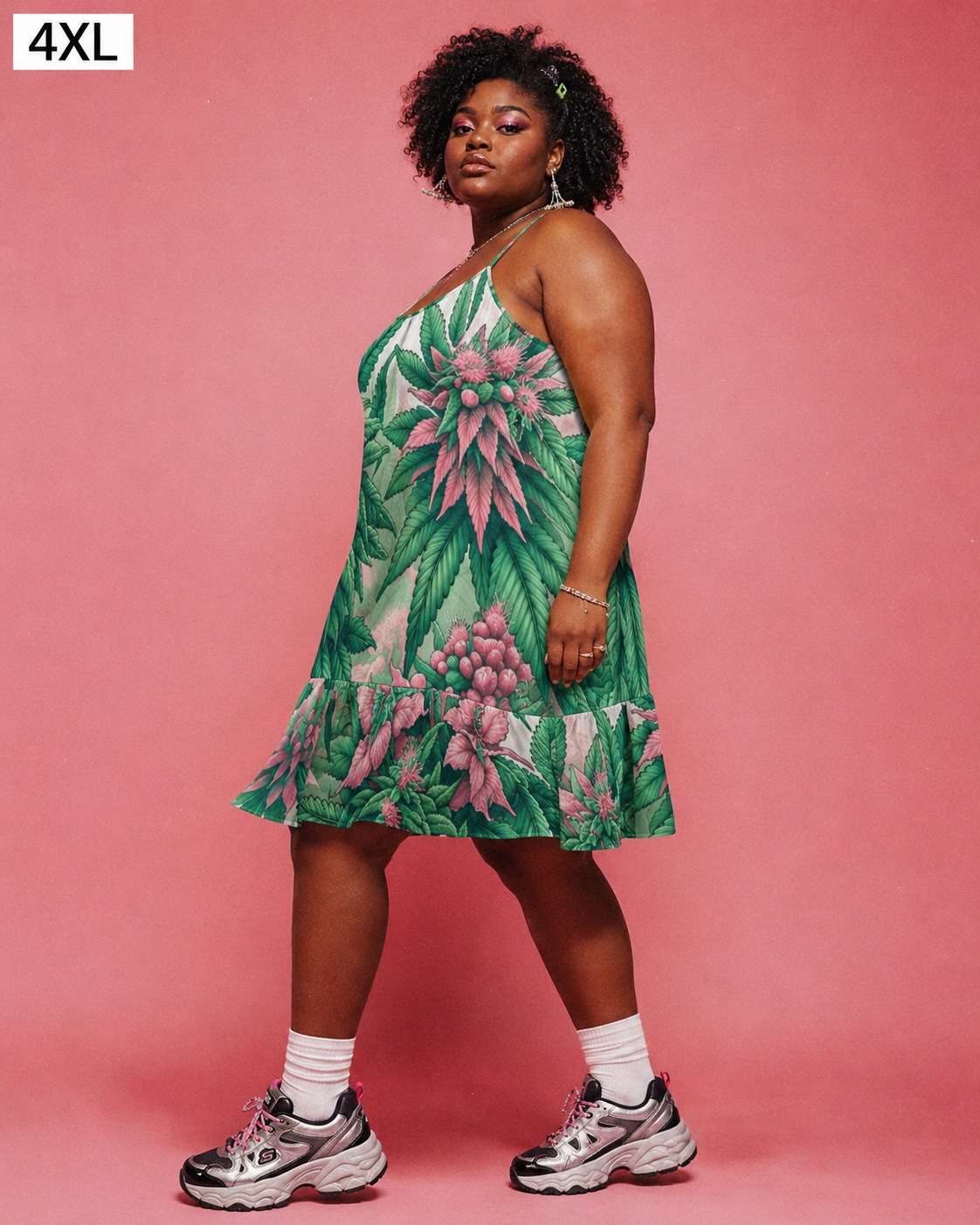 Pink Haze Flutter Dress