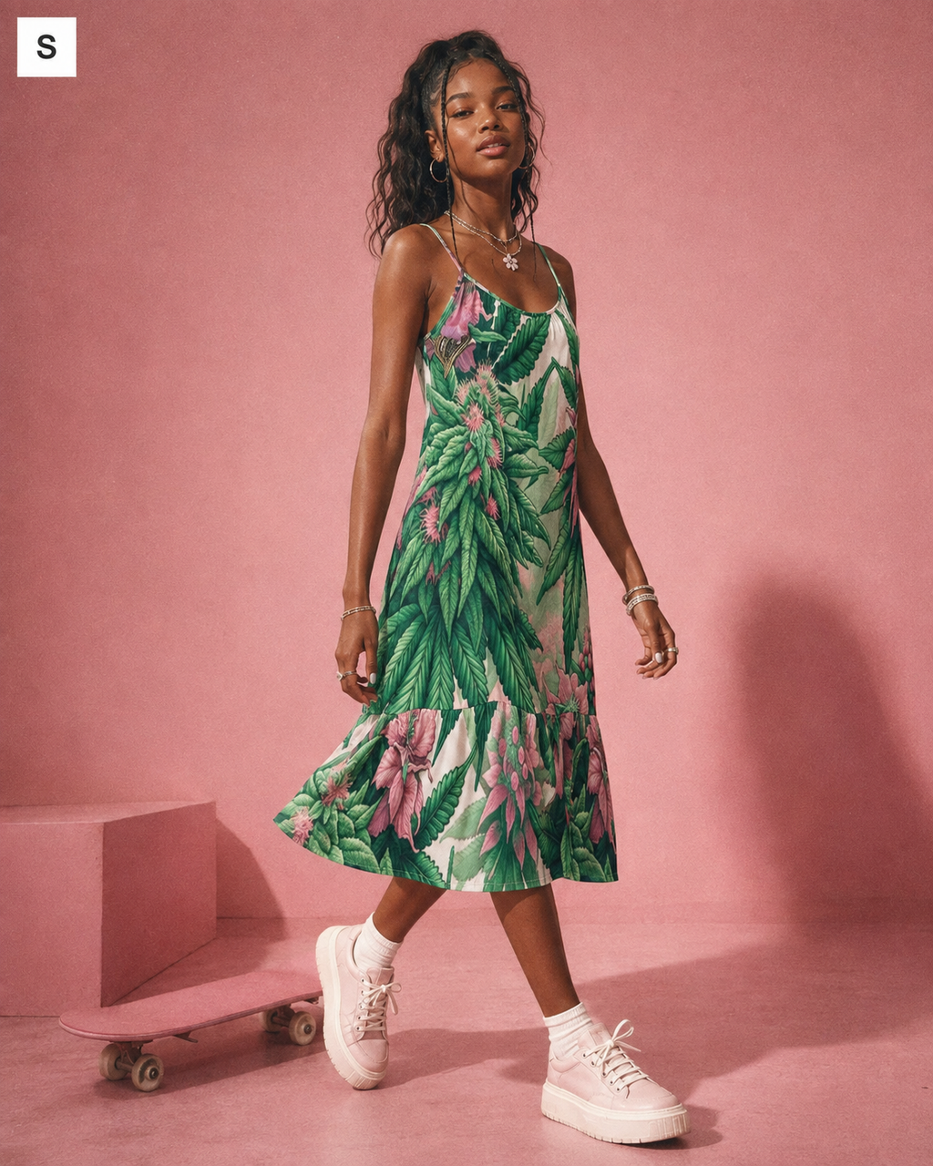 Pink Haze Flutter Dress