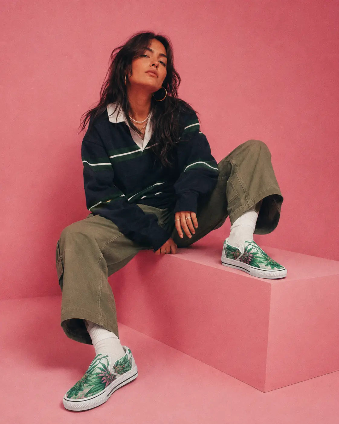 Pink Haze Skater Slip On 