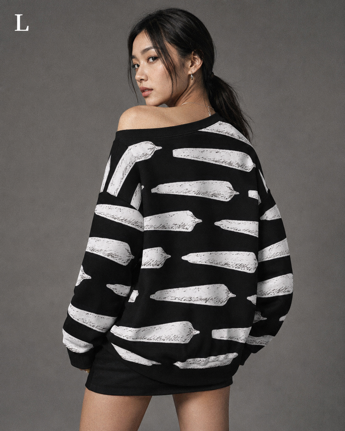 Pre Roll Off-Shoulder Sweatshirt