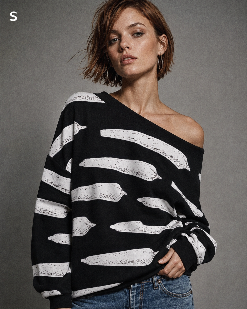 Pre Roll Off-Shoulder Sweatshirt