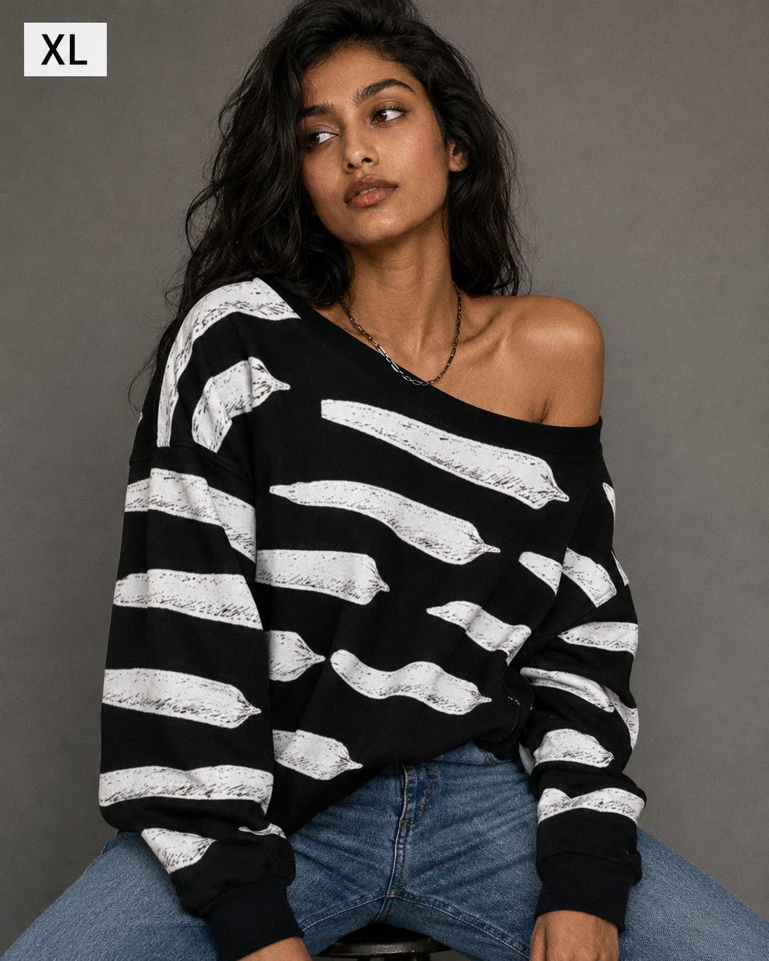 Pre Roll Off-Shoulder Sweatshirt