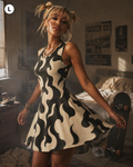 Puff Skater Dress Artsadd