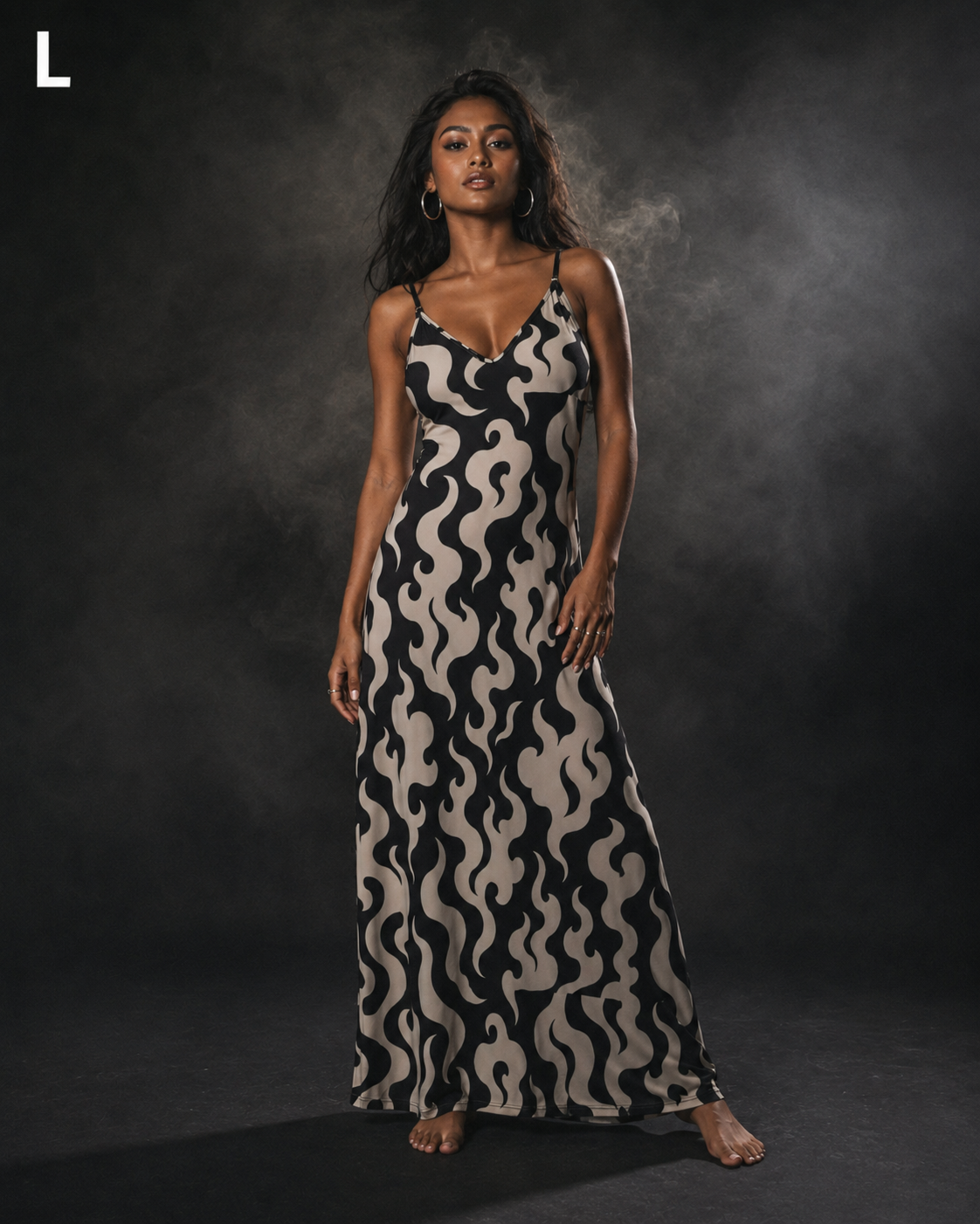 Puff Cami Maxi Dress Artsadd