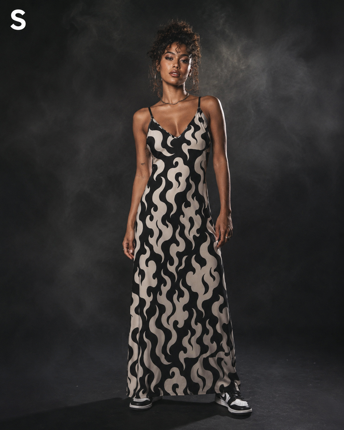 Puff Cami Maxi Dress Artsadd