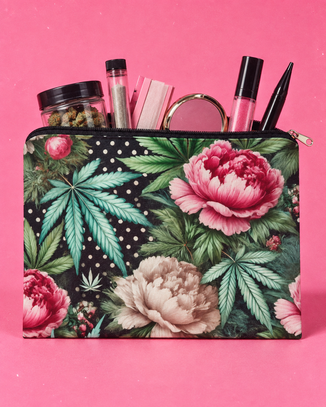 Pot & Peony Stash Pouch Artsadd