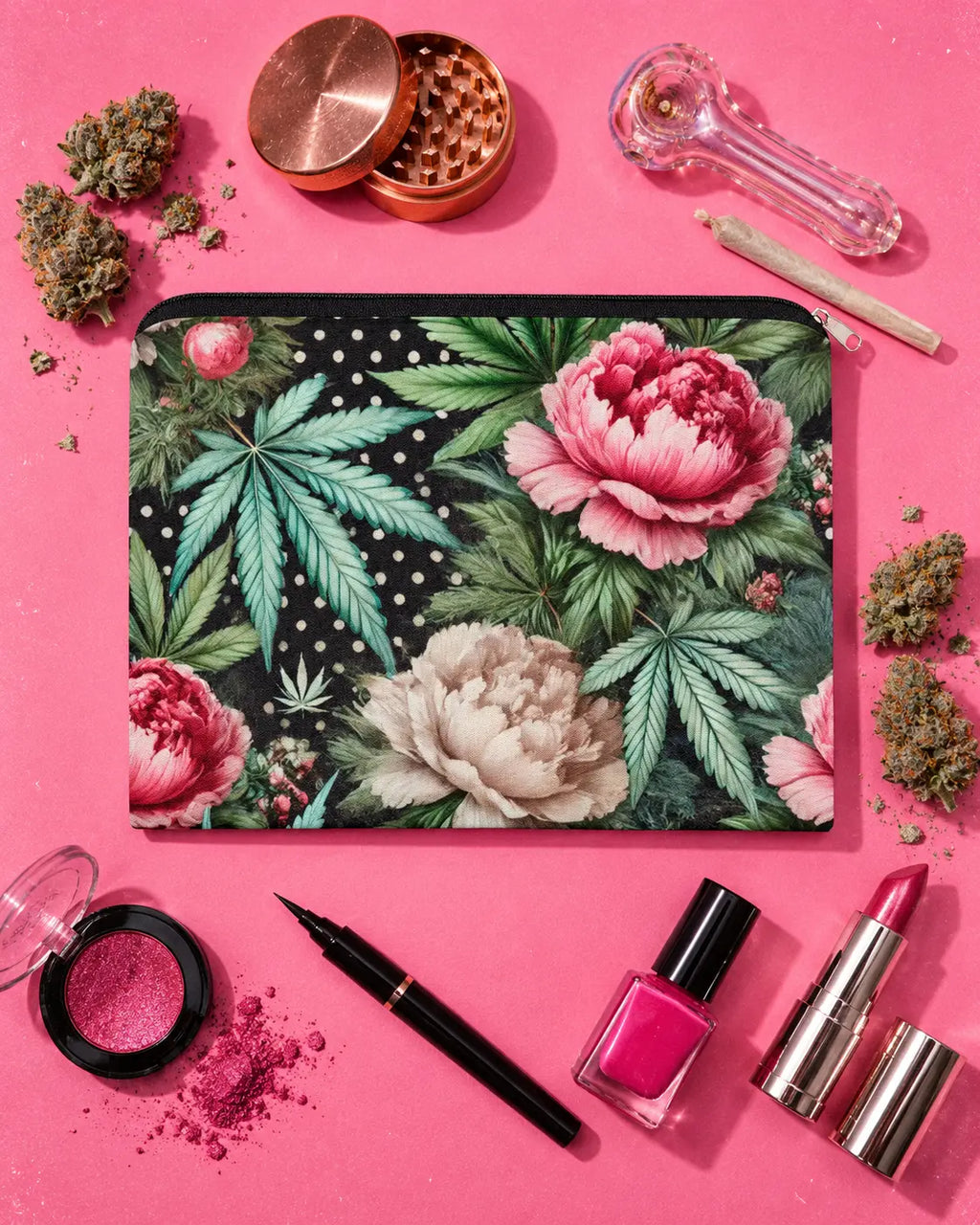 Pot & Peony Stash Pouch
