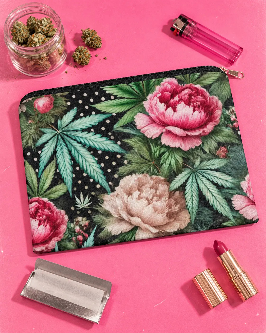 Pot & Peony Stash Pouch