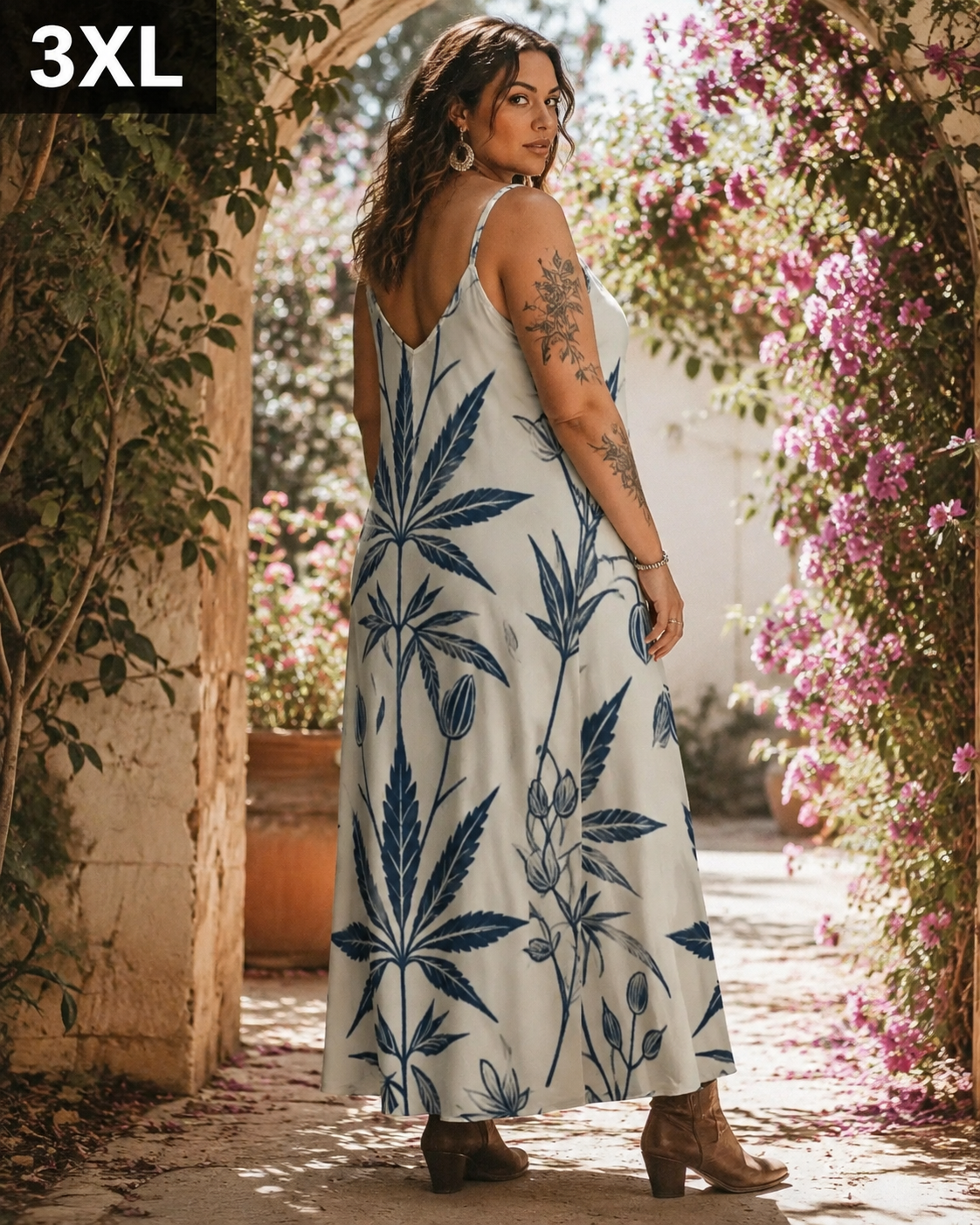 Soft Sativa Long Sleeveless Dress Artsadd