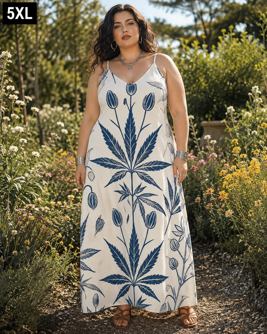 Soft Sativa Long Sleeveless Dress Artsadd