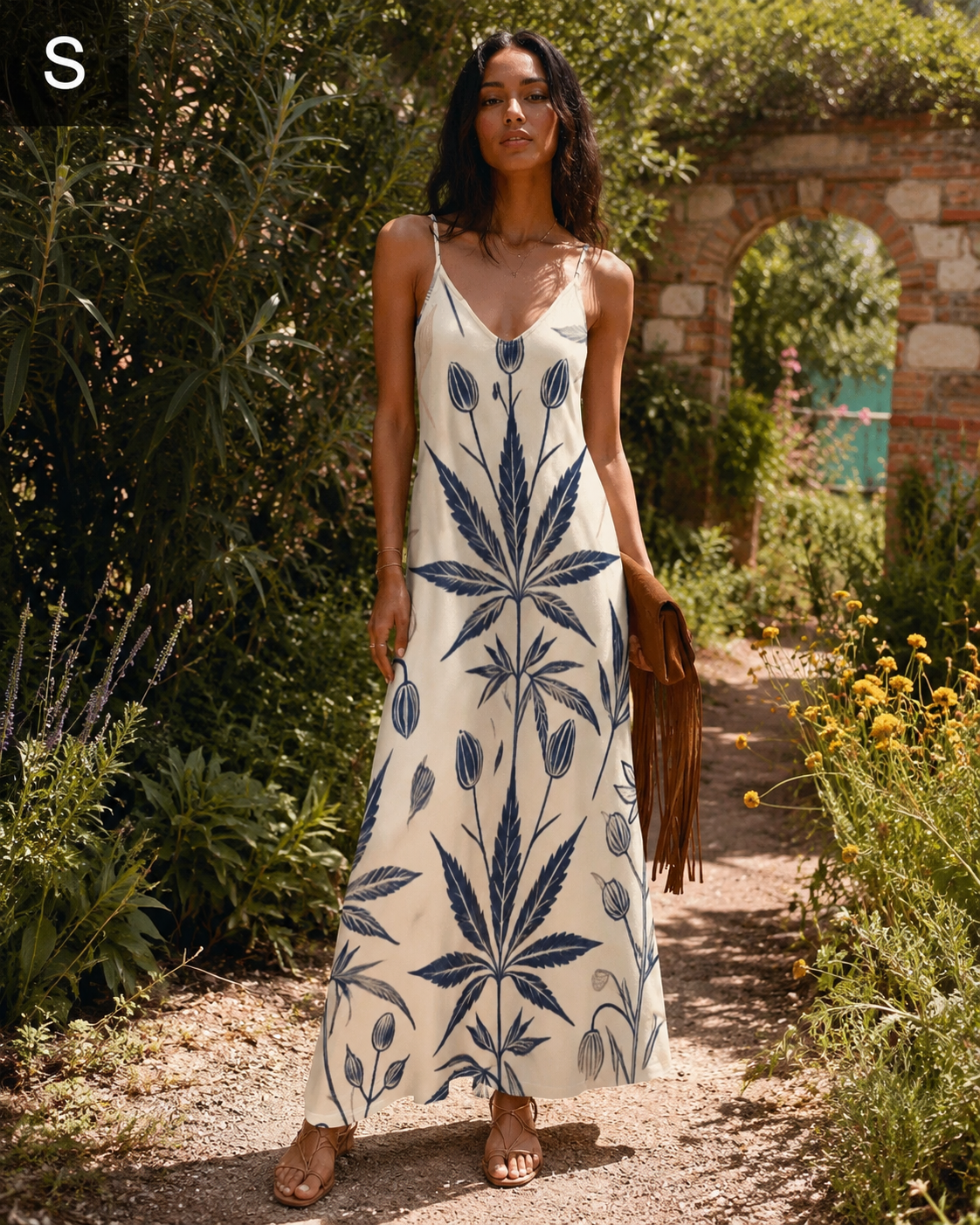Soft Sativa Long Sleeveless Dress Artsadd