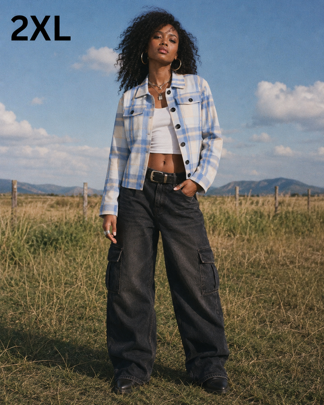 Sunday Sesh Cropped Plaid Fall Jacket Artsadd