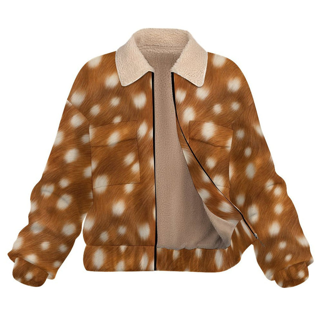 Bambi Patch Pocket Fleece Jacket