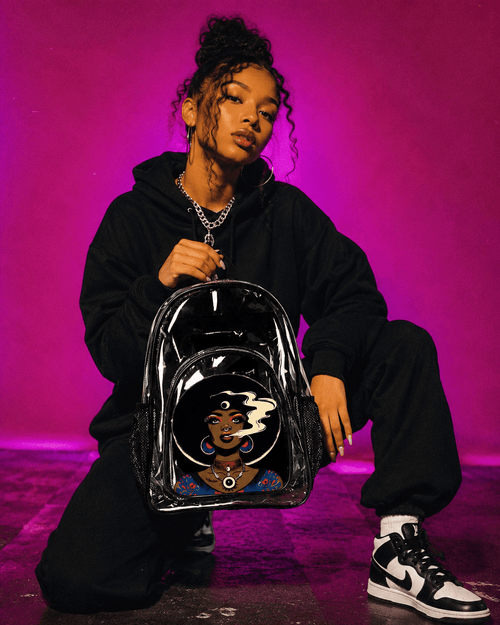 Afro Jane Clear Backpack Artsadd