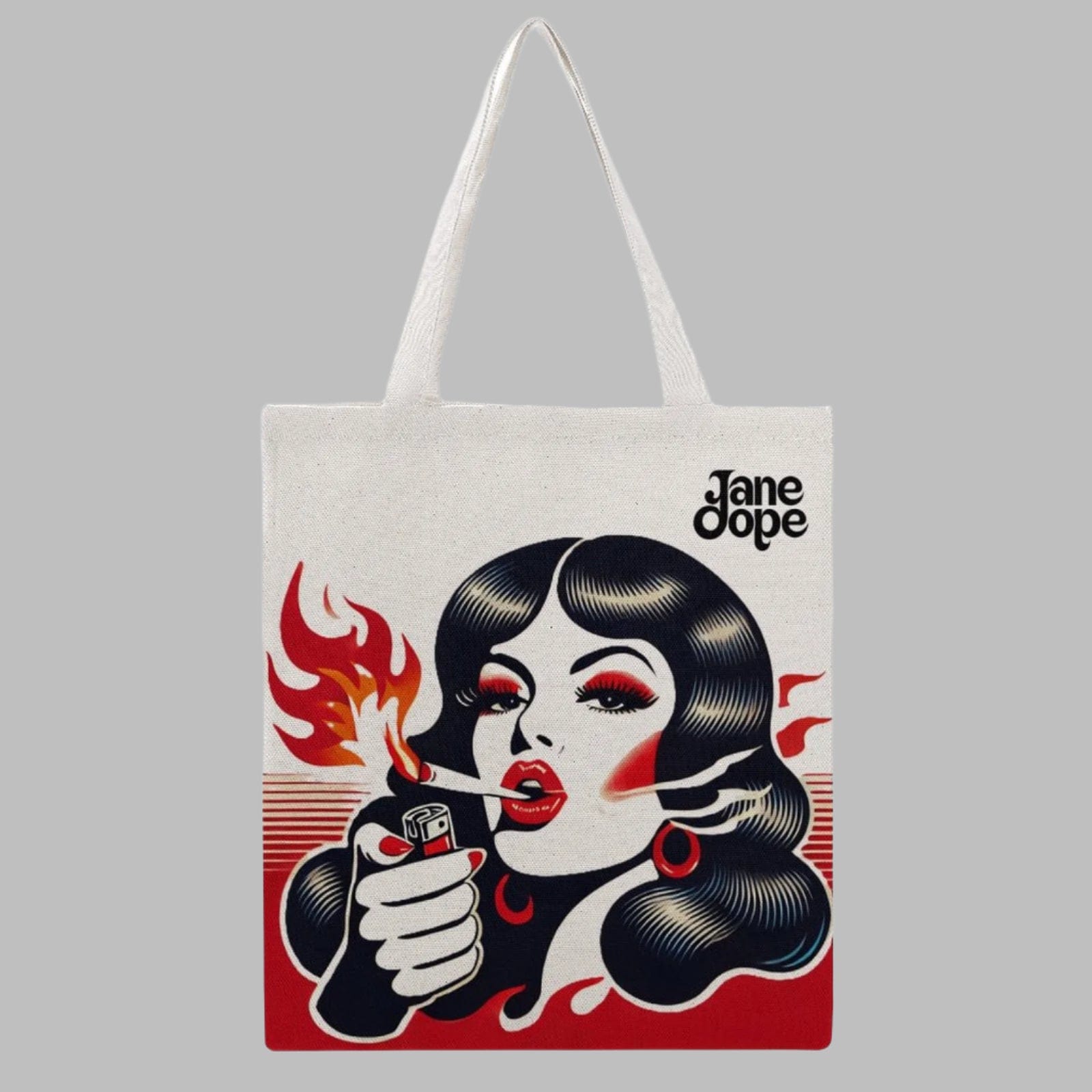 Beauty Who Burns Tote Bag 米色 38×41cm