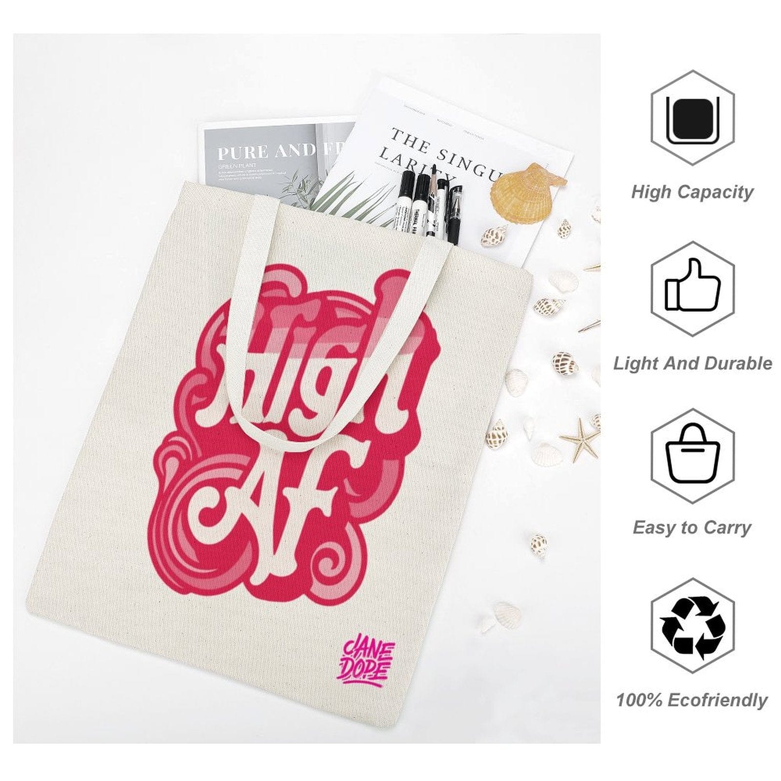 HIGH AF Tote Bag Tote Handbags (1642)