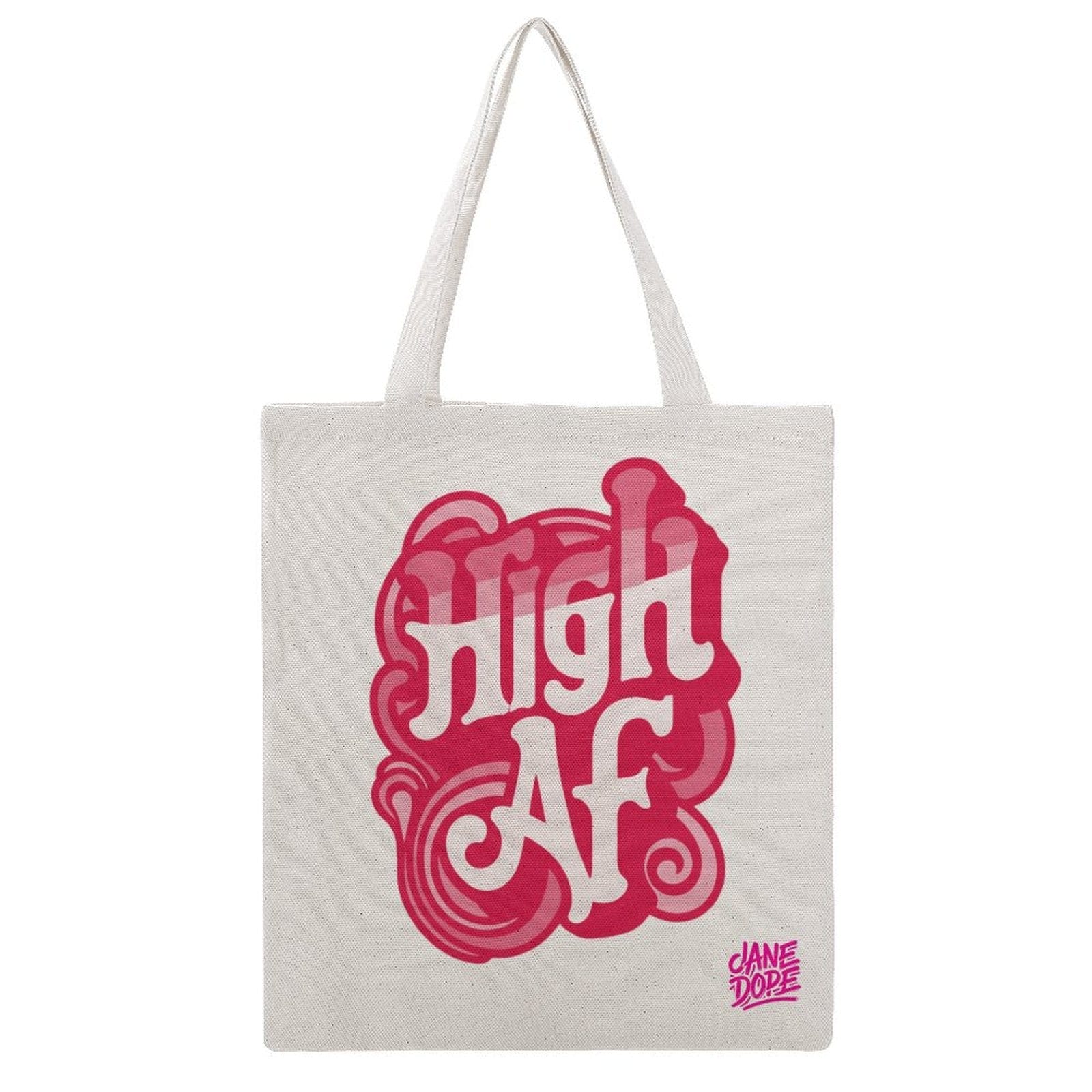 HIGH AF Tote Bag 米色 38×41cm Tote Handbags (1642)