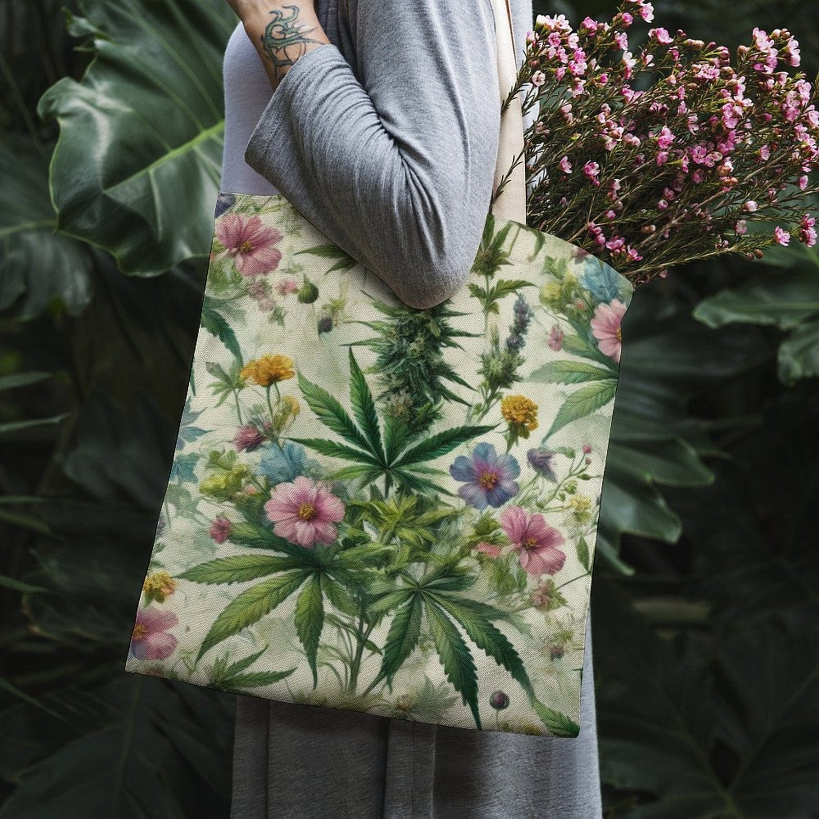 HER.B Garden Canvas Tote