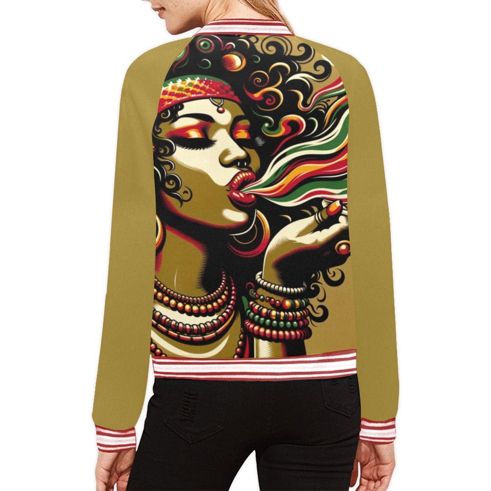 LeHag Bomber All Over Print Bomber Jacket for Women (H21)