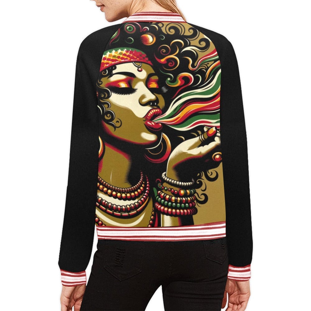 LeHag Bomber Jacket All Over Print Bomber Jacket for Women (H21)