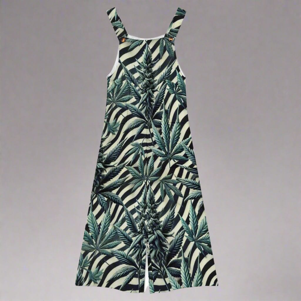 Stripes & Buds Zabra Jumper All Over Print Short Jumpsuit (Sets 04)