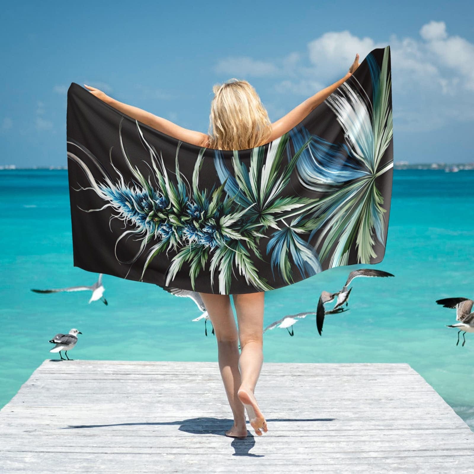 Blue Dream Beach Towel Beach Towel 31"x71"(NEW)