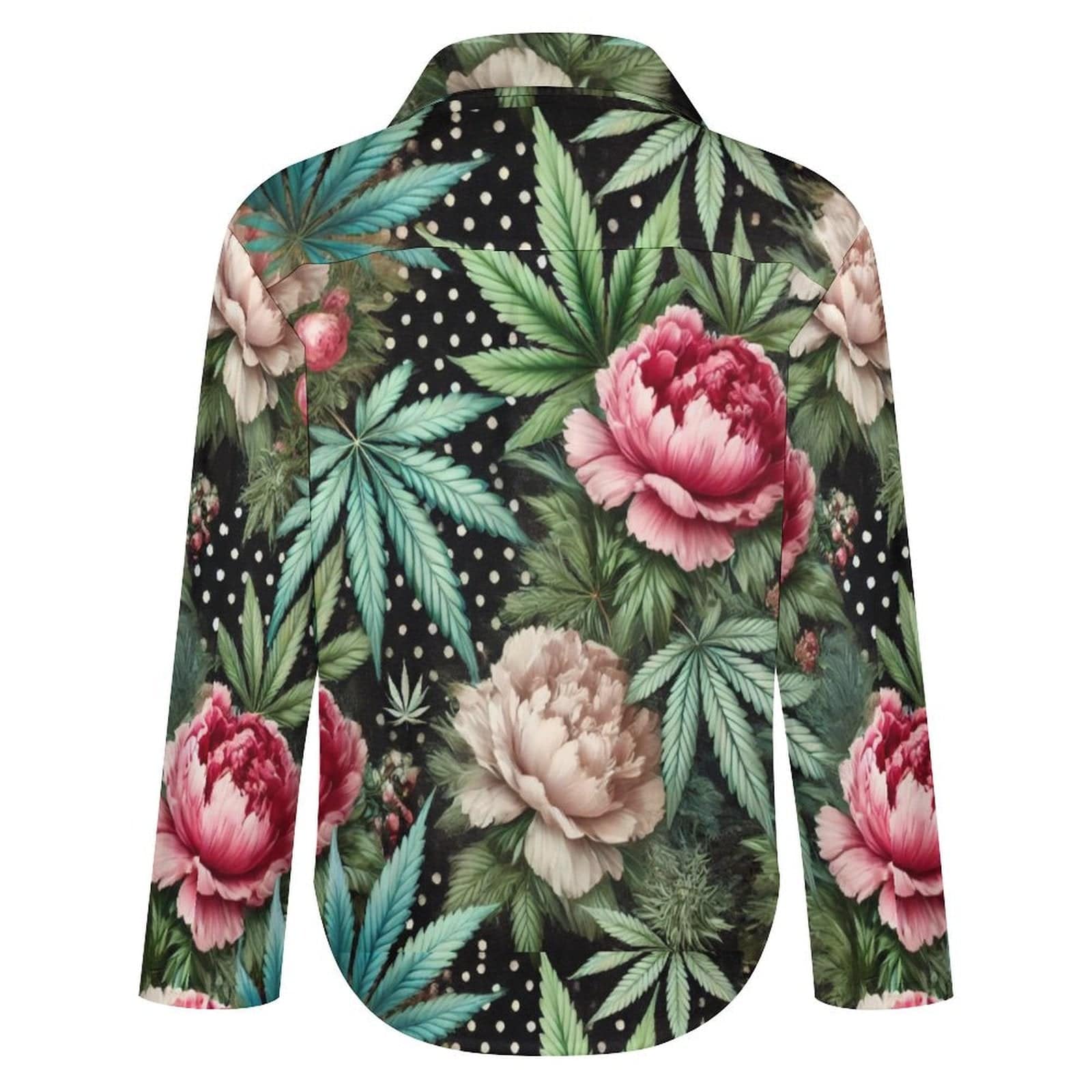 Peony & Pot Long Sleeve Blouse blouse