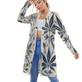 Soft Sativa Mid Length Cardigan White cardigan